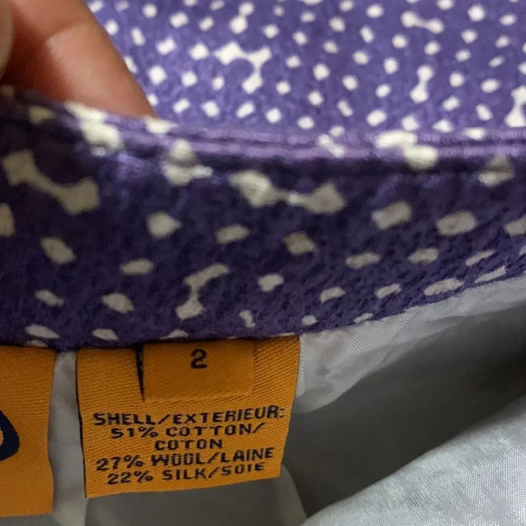 TORY BURCH Alix Pencil Skirt in Purple Stipp‎ - Picture 7 of 8